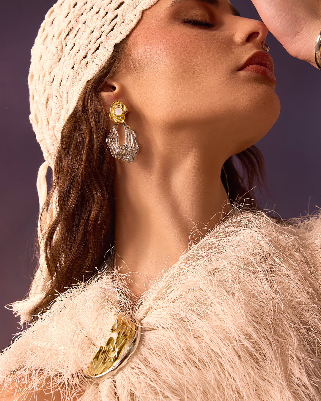 Mixed Maalem Stone Earrings
