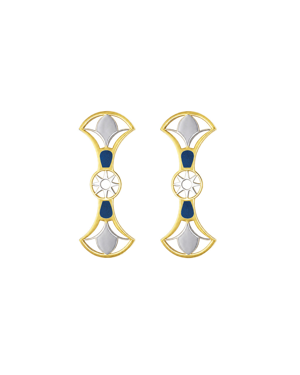 Double Lotus Earrings