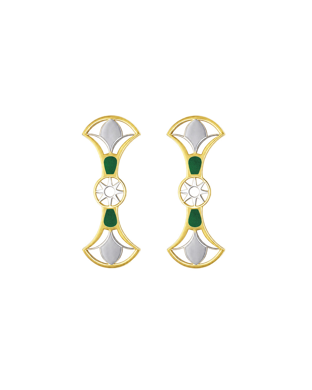 Double Lotus Earrings