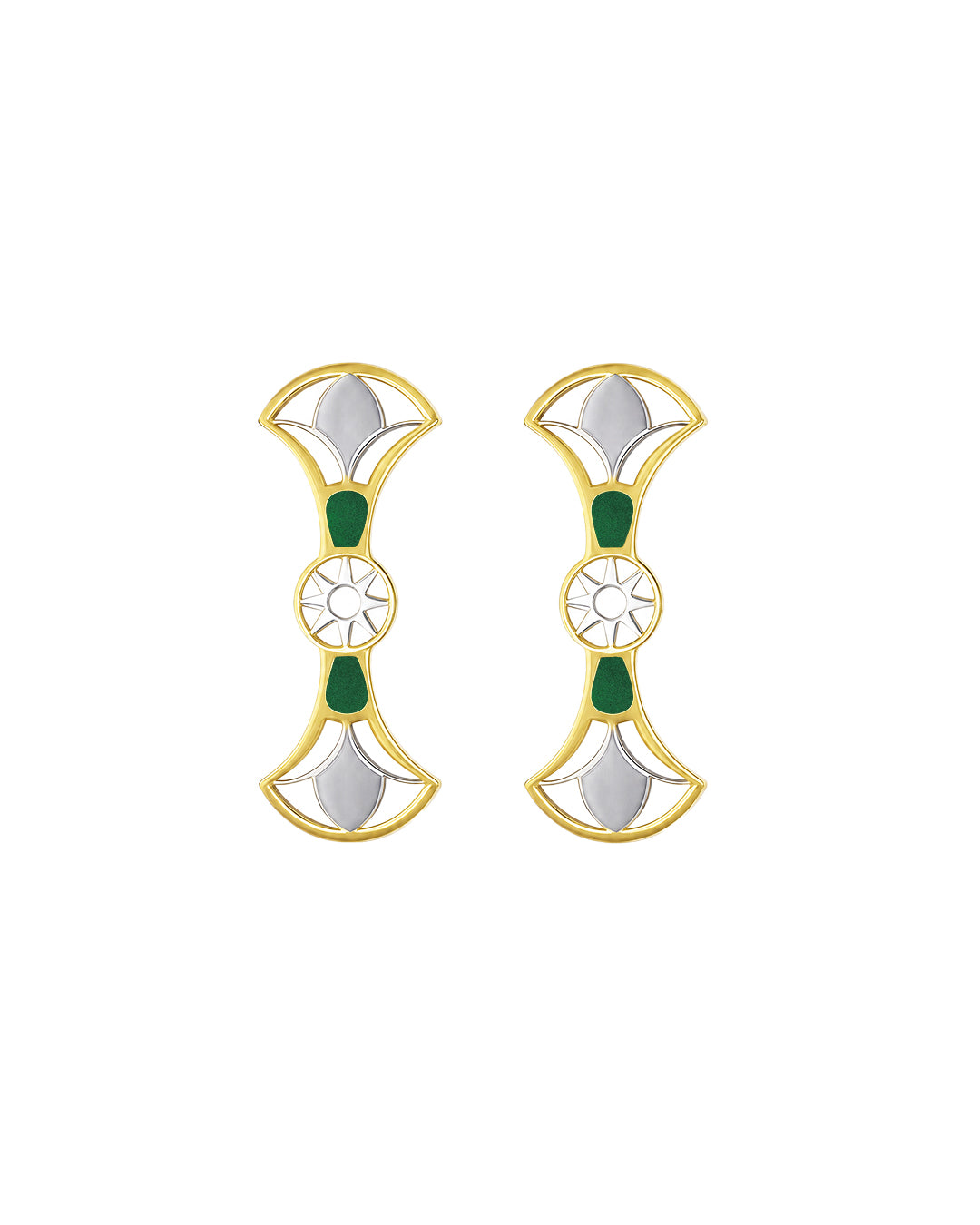 Double Lotus Earrings