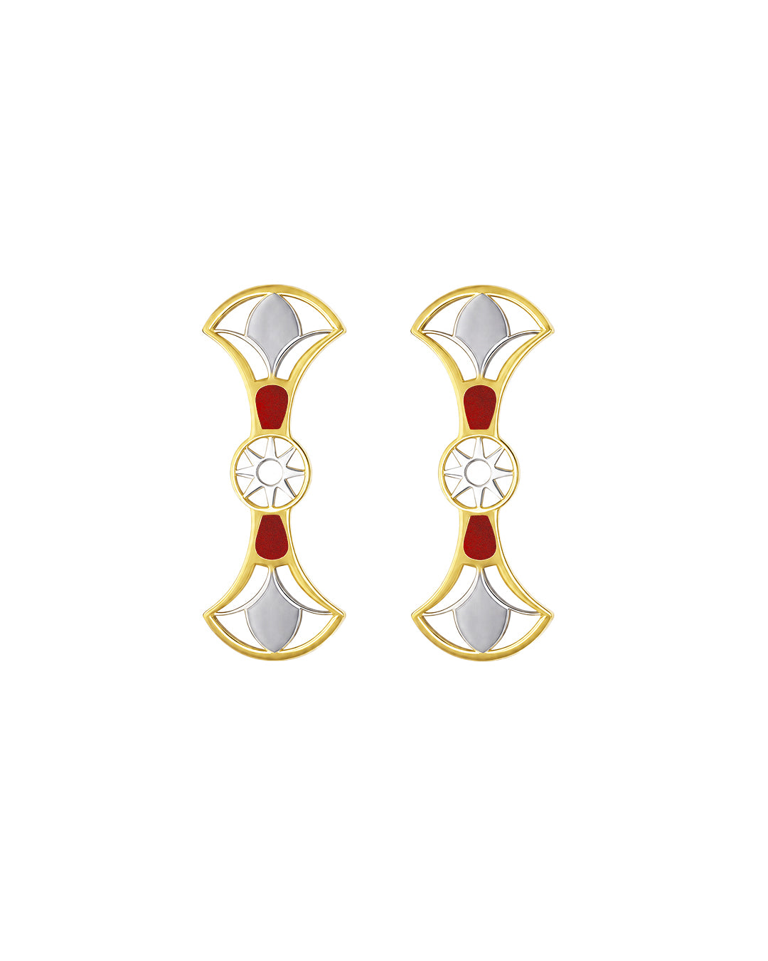 Double Lotus Earrings