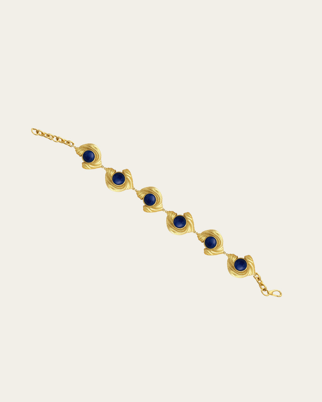 Dainty Glema Mini gold plated beaded bracelet, a slim-profile version of the classic pearl-and-shell design
