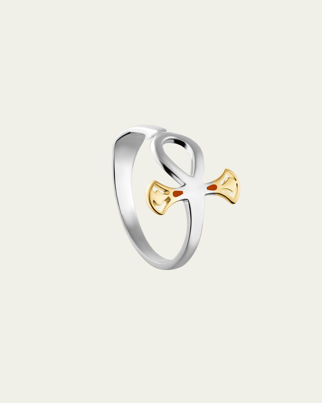 Rounded Ankh Ring